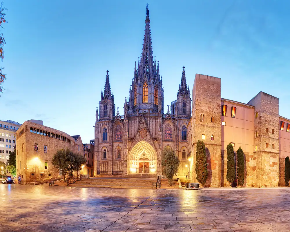 An image of a Gothic Cathedral in Barcelona
