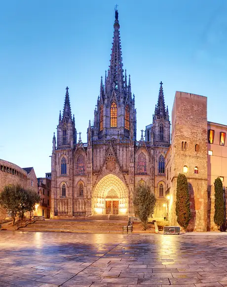 An image of a Gothic Cathedral in Barcelona