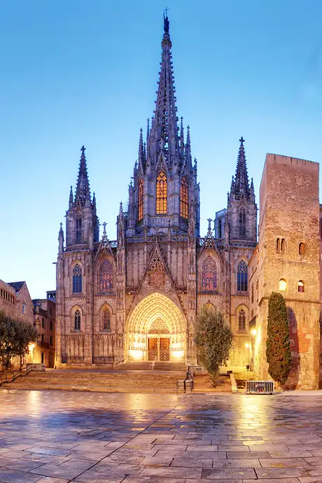 An image of a Gothic Cathedral in Barcelona