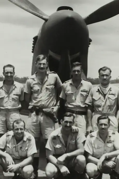 A photo of pilots during world war 2