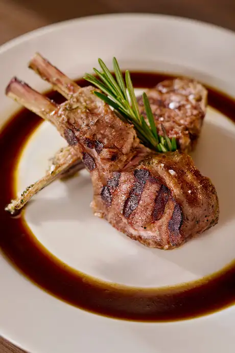 A dish served at Chops Grille aboard a Royal Caribbean ship