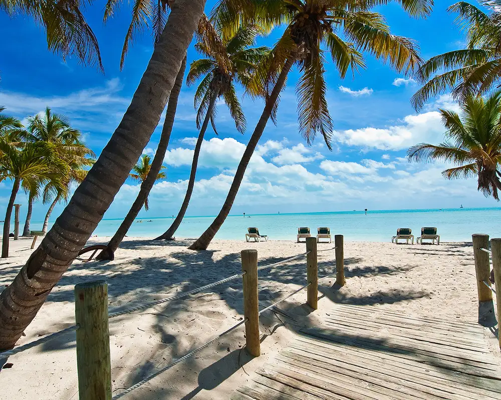 A View of a beach in Key West, Florida