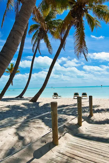 A View of a beach in Key West, Florida