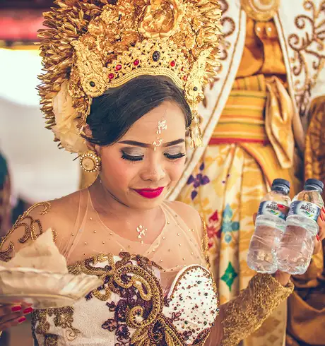 A woman in traditional dress