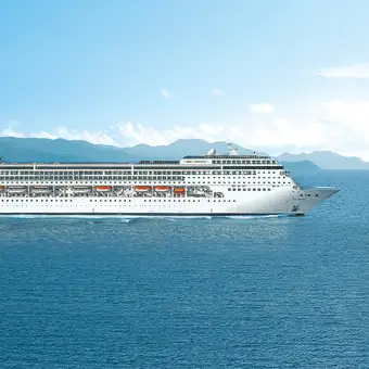 The MSC Armonia at sea