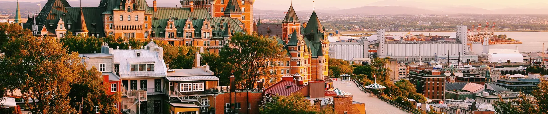 An image of buildings in Canada