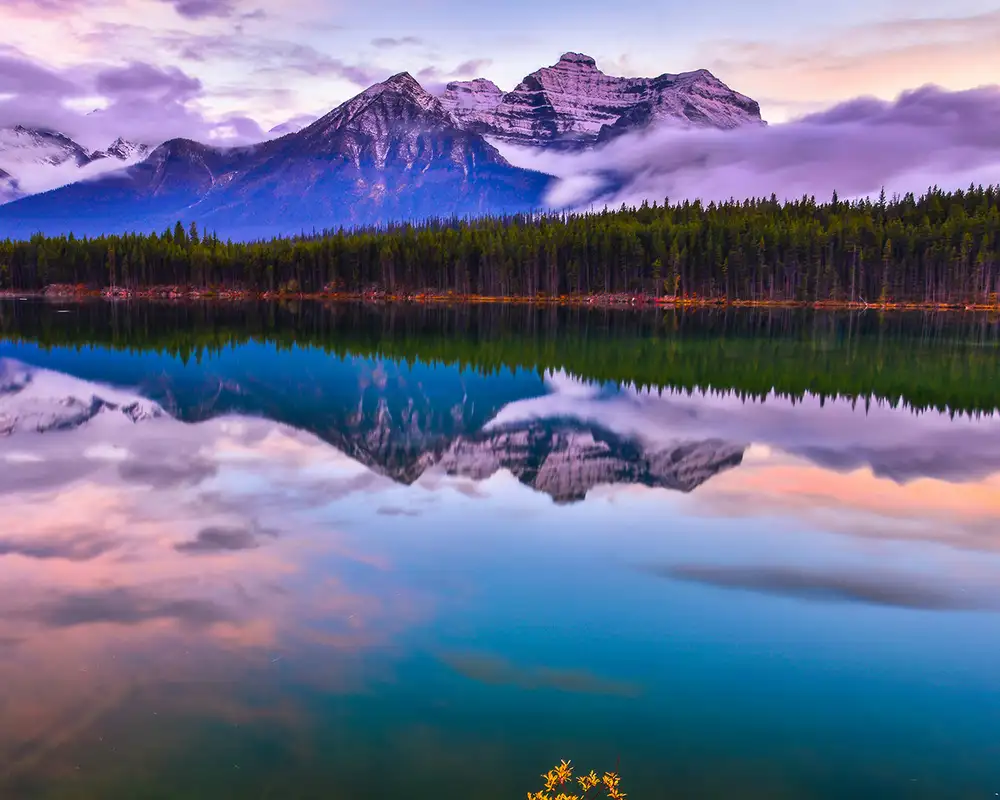 A lake near the Canadian Rockies