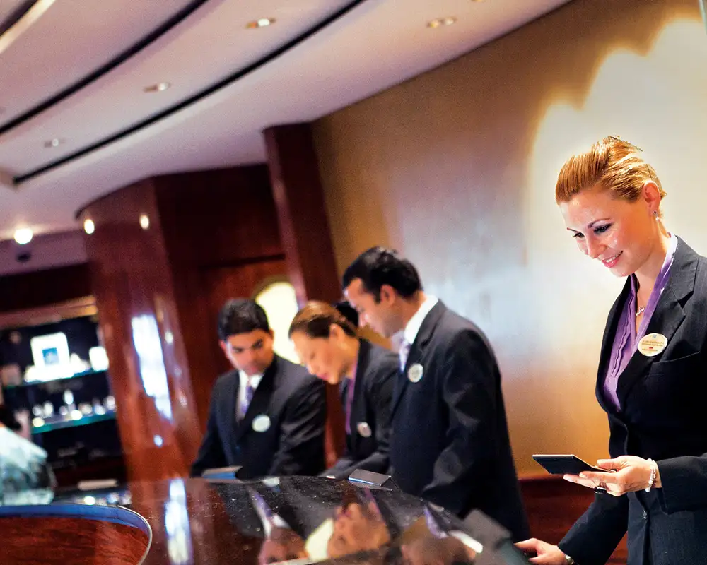 The Reception aboard an NCL Ship
