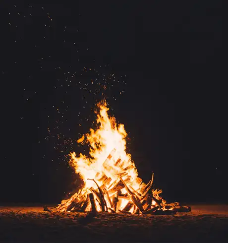 A bonfire