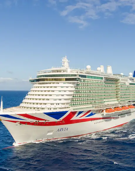 The P&O Ariva at Sea
