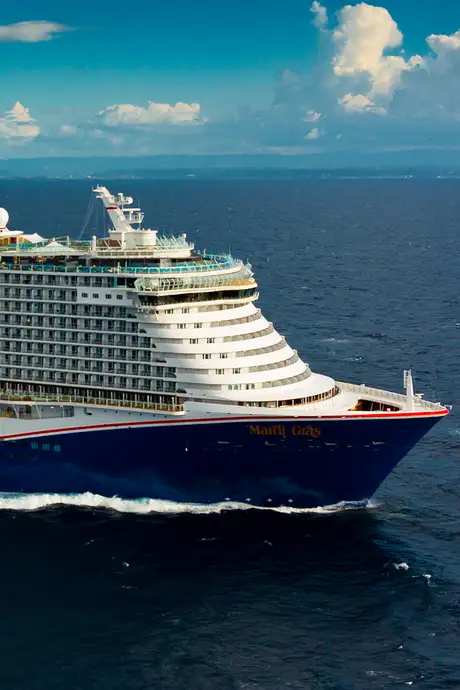 A Carnival Ship at sea