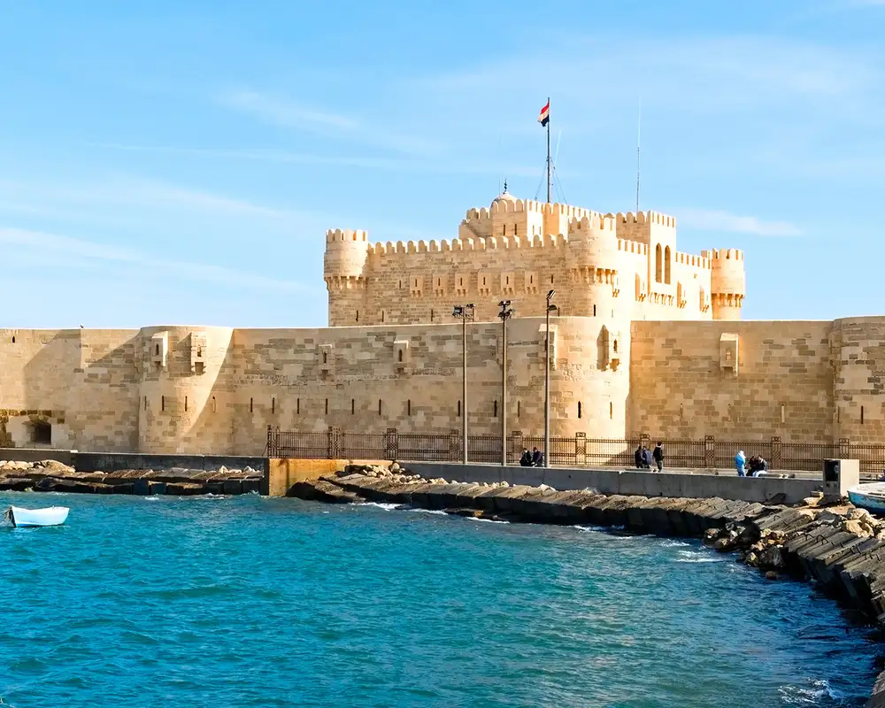A View of a Castle in Alexandria, Egypt
