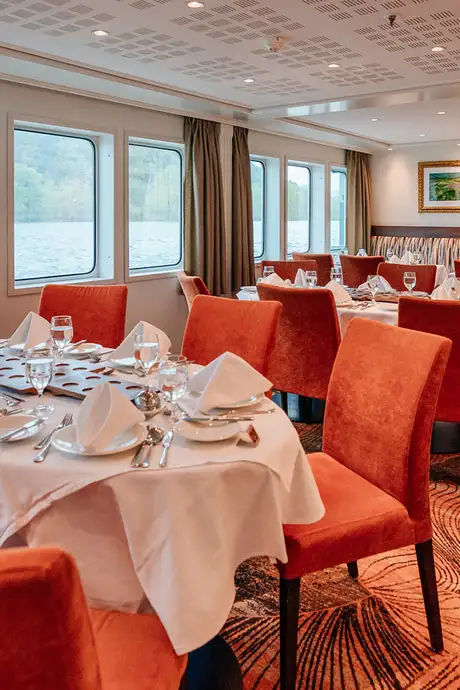 A View of the Main Restaurant on AmaWaterways Ships