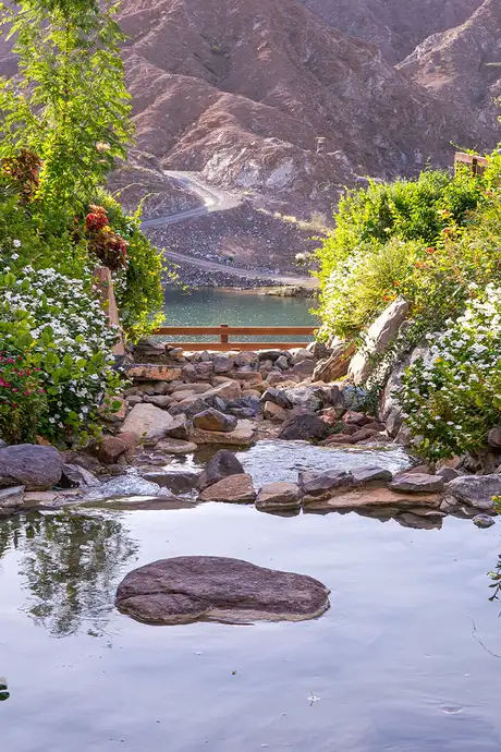 A View of a Water Spring in Khor Al Fakkan, UAE