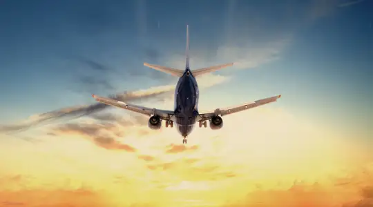 A Plane from below