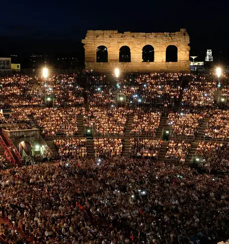 The audience of the Verona Opera