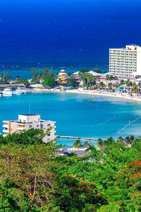 An Aerial View of Ocho Rios, Jamaica