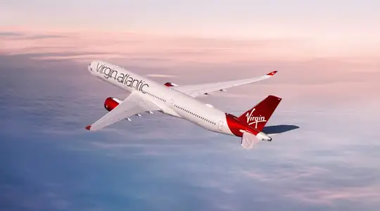 A Virgin Atlantic Plane in the Sky