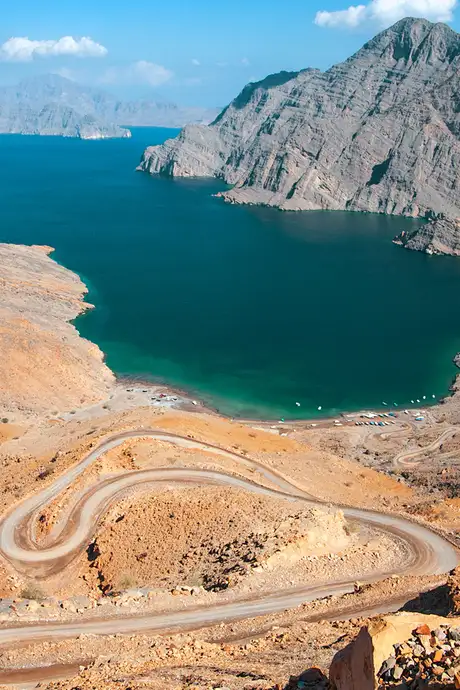 An Aerial View of Khasab, Oman