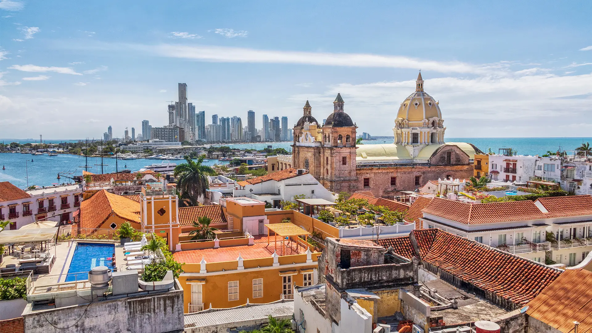 An Aerial View of Cartagena, Colombia