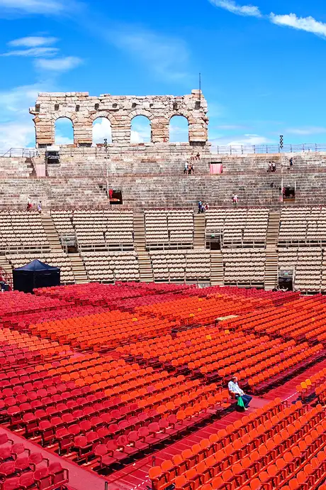 A Roman Ampitheatre in Verona that is still used to this day