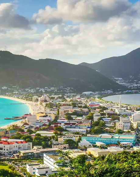 An Aerial view of St Maarten
