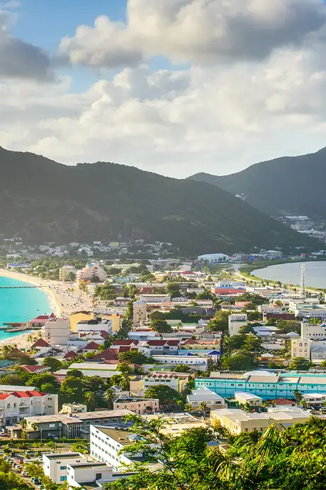 An Aerial view of St Maarten