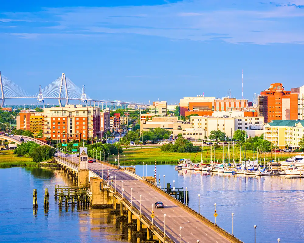 A View of the Skyline of Charleston, South Carolina