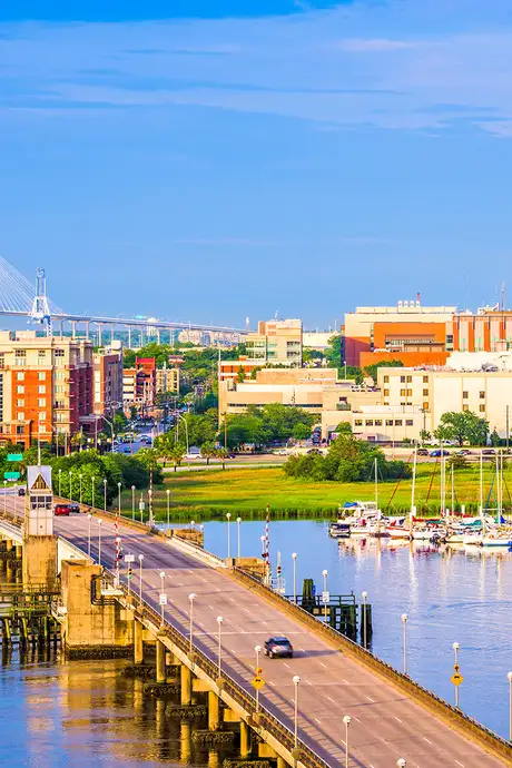 A View of the Skyline of Charleston, South Carolina
