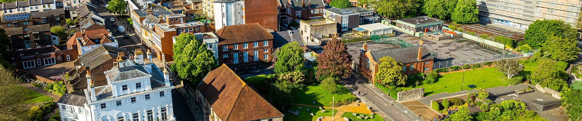 An Aerial view of Southampton, UK