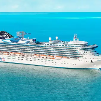 A View of the Carnival Adventure at Sea