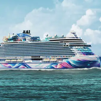 A View of the Norwegian Aura at Sea