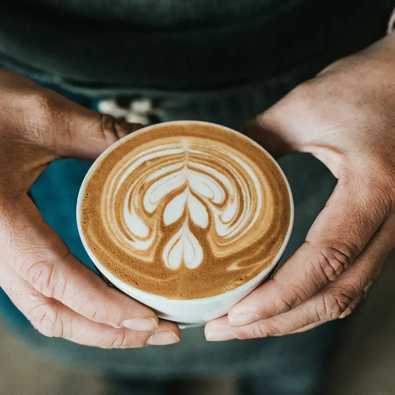 A person holding a cup of Coffee