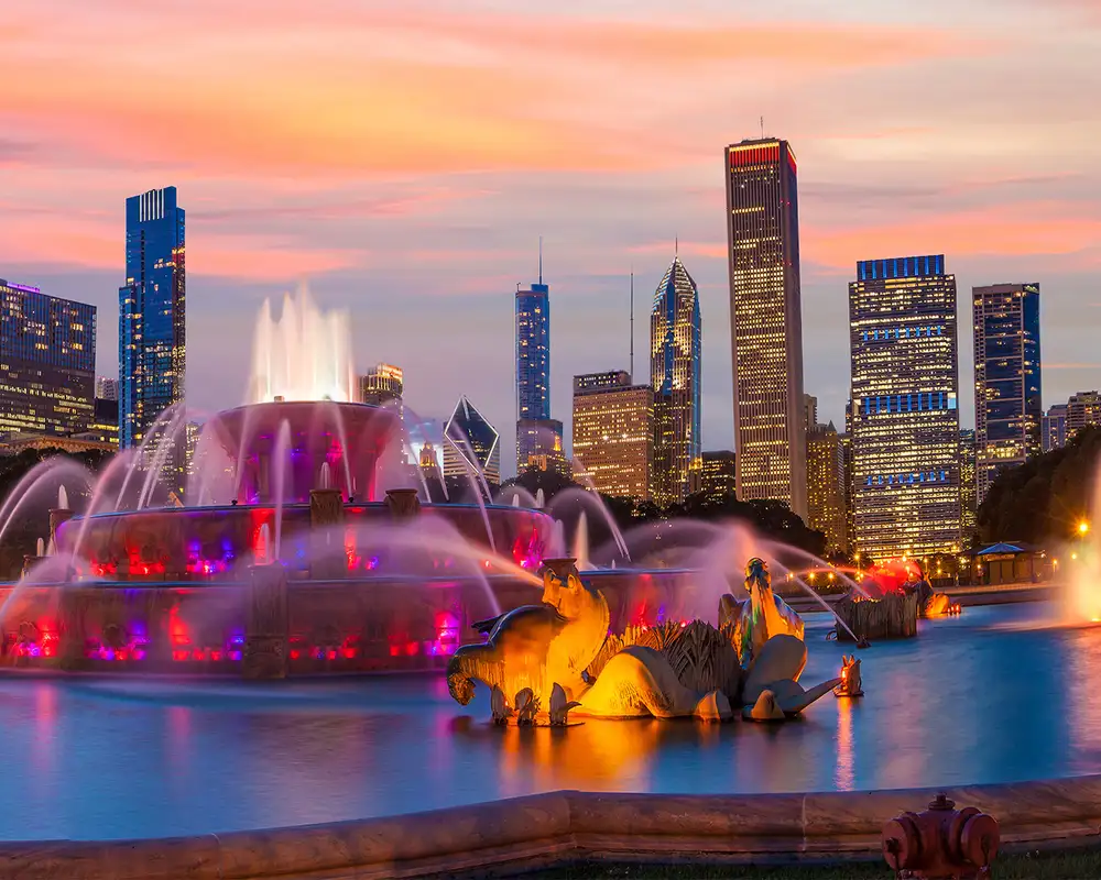 The Chicago Skyline from Millennium Park