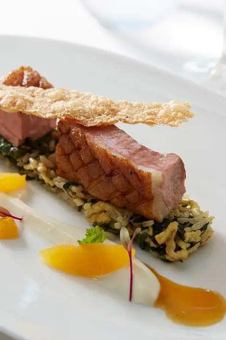 A dish served at The Main Restaurant on Celebrity Ships