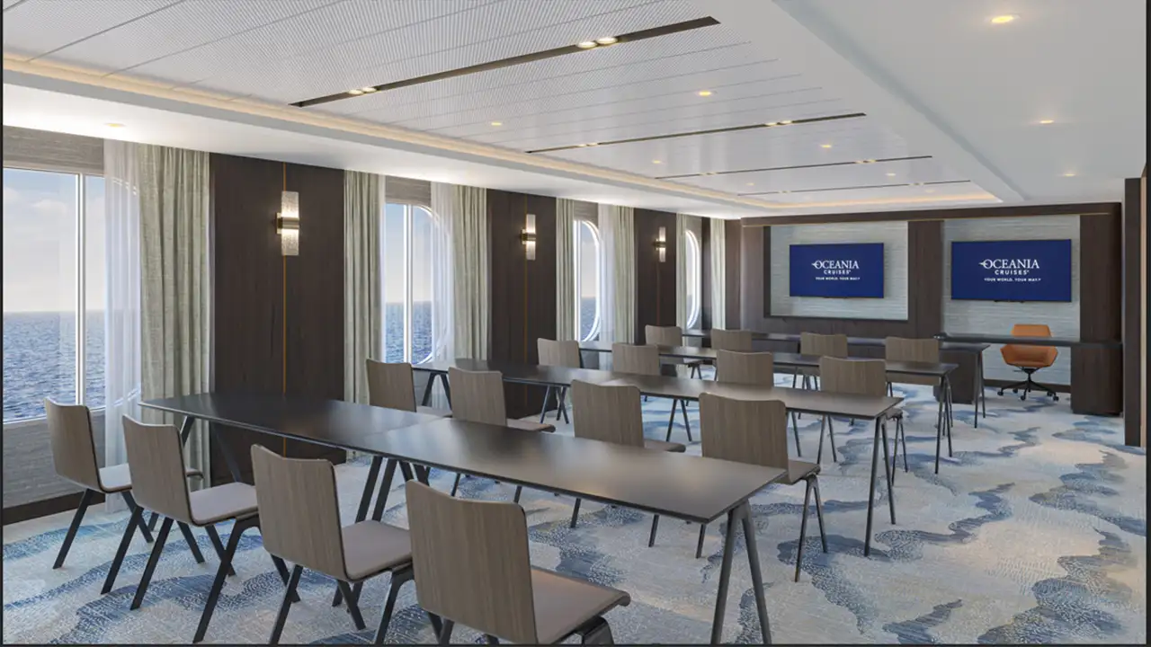 A View of the LYNC Classroom aboard the Oceania Sonata