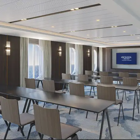 A View of the LYNC Classroom aboard the Oceania Sonata