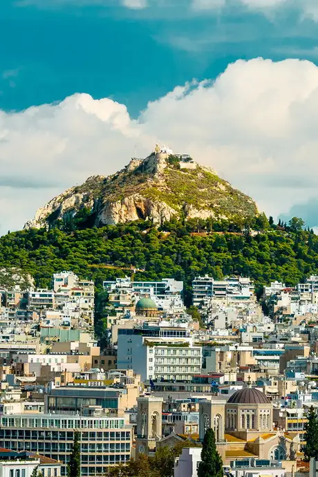 Mt Lyacbettus in  Athens