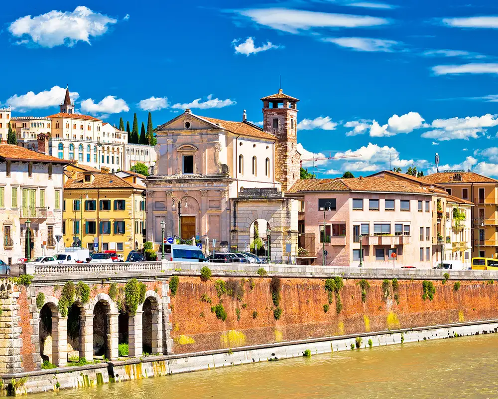 A view of Verona from the River