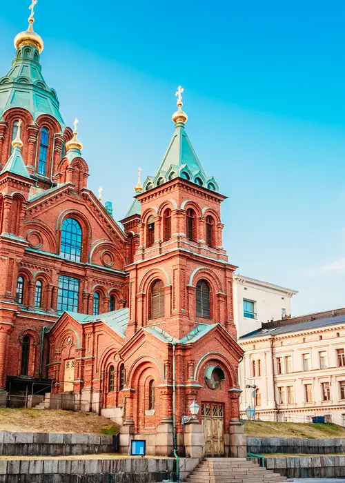 Uspenski Cathedral in Helsinki, Finland