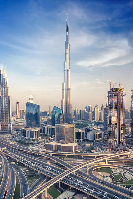 The Burj Khalifa in Dubai