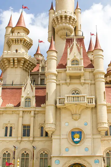 A Castle in Universal Studios in Singapore