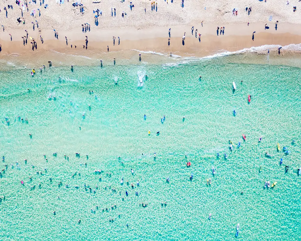 Bondi Beach from above