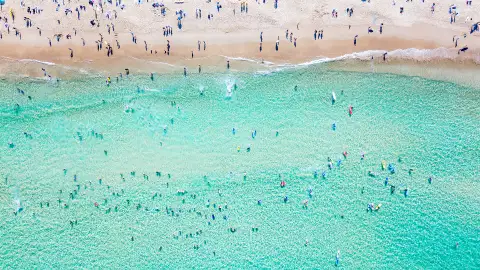 Bondi Beach from above