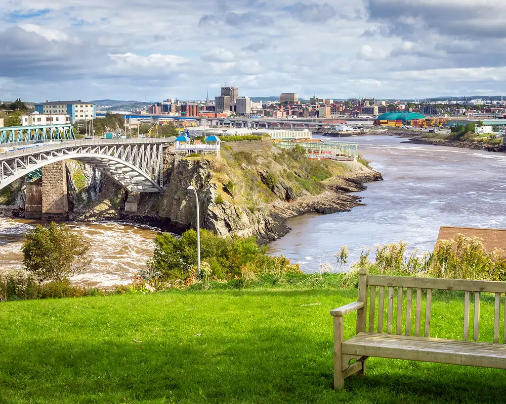 A landscape view of Saint John