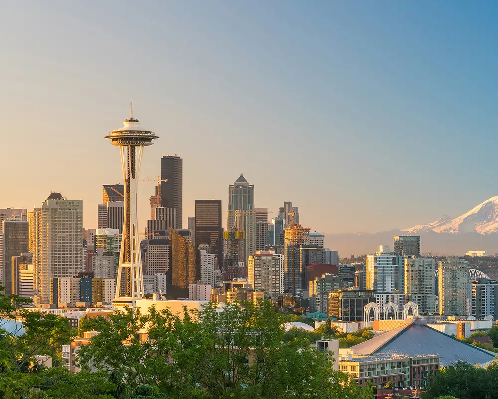 An image of the skyline of Seattle
