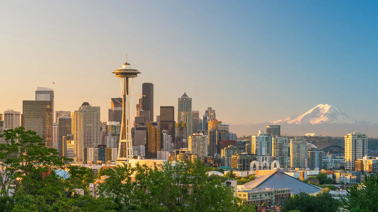 An image of the skyline of Seattle