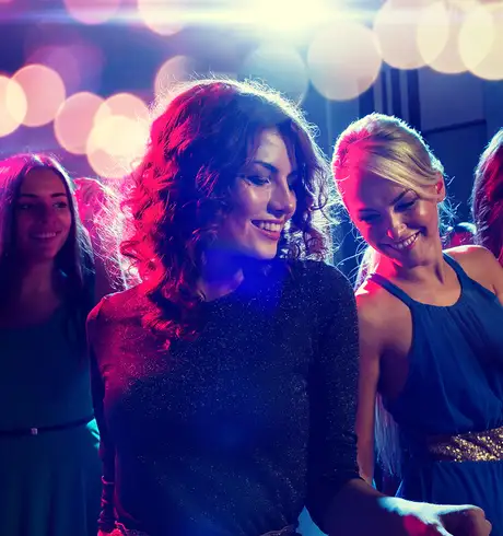 People dancing in a nightclub