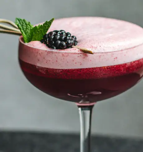 A blackcurrant based Cocktail