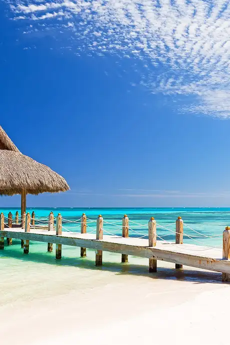 A view of the Beach in The Maldives